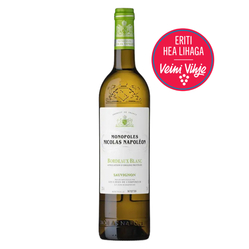 Monopoles Nicolas Napoleon Bordeaux Sauvignon